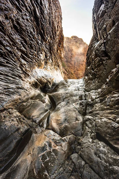Rocas Resbaladizas Entrada Cascada Ventana Parque Nacional Big Bend — Foto de Stock