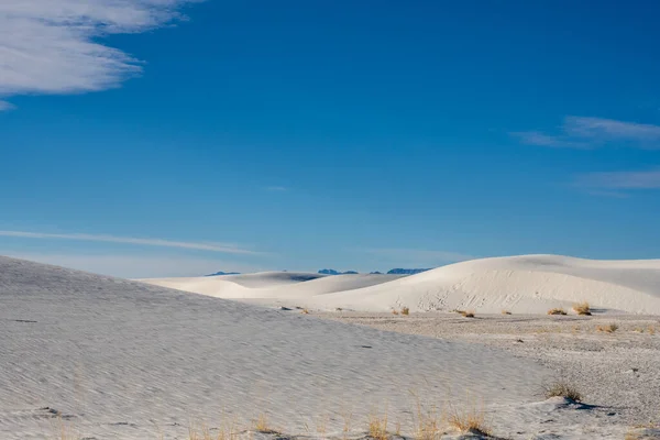 Vale Vazio Entre Dunas Parque Nacional White Sands — Fotografia de Stock