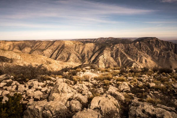 Погляд Вершину Мисливця Вершини Гуадалупе Західний Техас — стокове фото