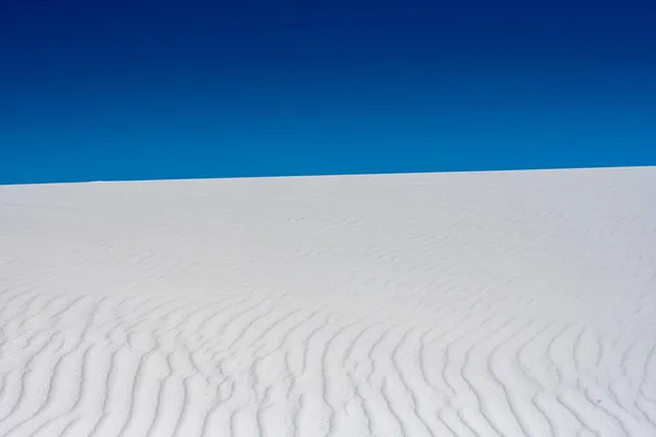 Mirando Hacia Arriba Colina Rippling Dune Side White Sands National — Foto de Stock