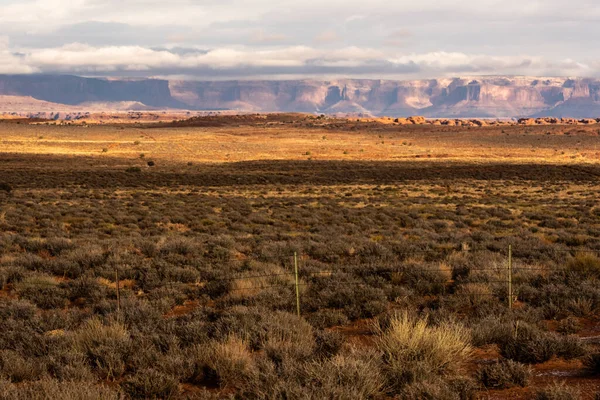 Fence Edge Canyonlands National Park День Зриву — стокове фото