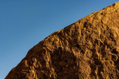 Sabah Işığı Joshua Tree 'deki Dev Kaya ve Mavi Gök' ün Dokusunu Vurguluyor