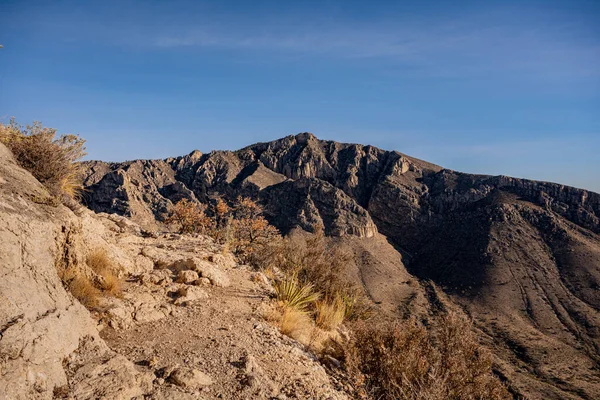 Sendero Del Estante Mira Través Del Valle Hasta Pico Hunter — Foto de Stock