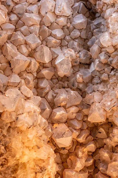 Formaciones Cristal Gris Llenan Interior Imagen Fondo Madera Petrificada —  Fotos de Stock