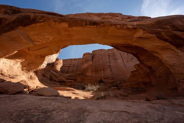 Vue Panoramique Arche Tour Dans Parc National Des Arches — Photo