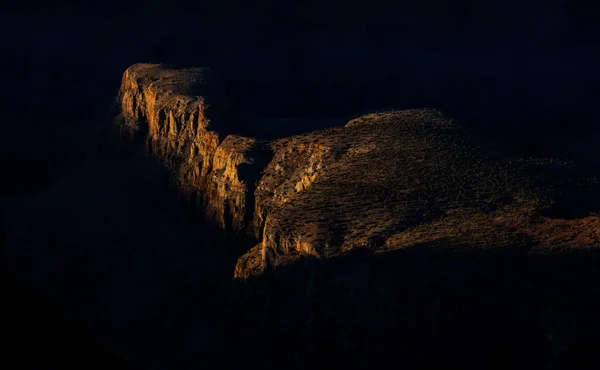 Світло Згасає Над Плато Великому Каньйоні Під Час Заходу Сонця — стокове фото