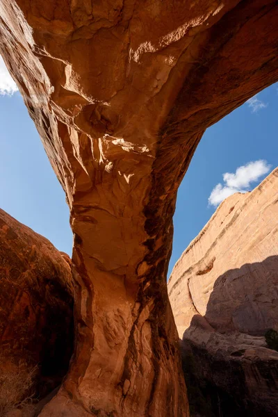 Sous Rocher Arche Privée Dans Parc National Des Arches — Photo