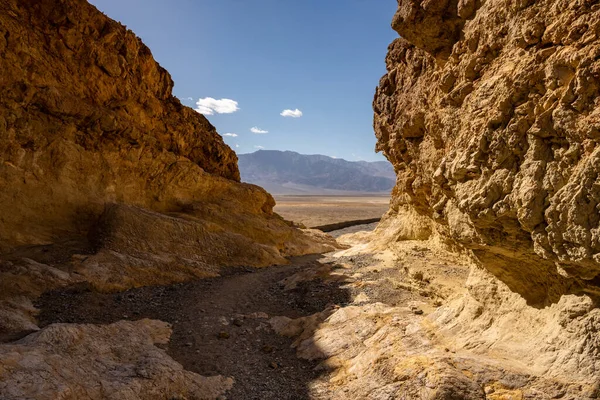 Dry Wash Gower Gulch Mirando Hacia Parque Nacional Del Valle — Foto de Stock