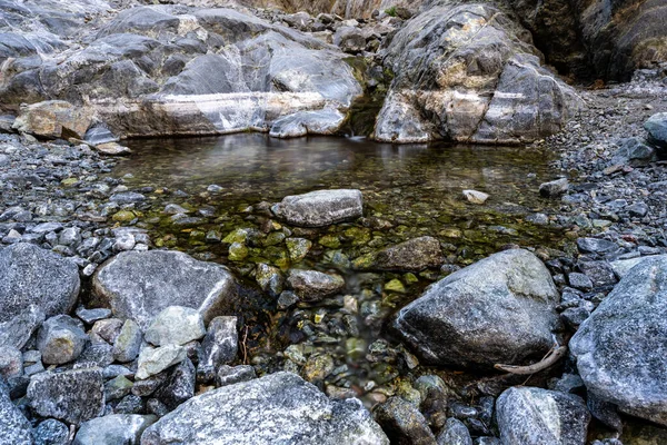 Редкий Водоем Национальном Парке Долины Смерти Конце Каньона Уиллоу — стоковое фото