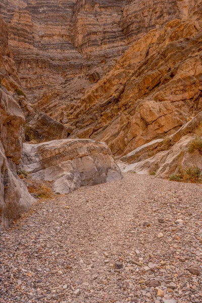 Suelo Grava Lisa Del Cañón Otoño Parque Nacional Death Valley — Foto de Stock