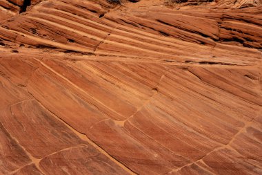 Utah 'ta Wire Pass yakınlarında Kum Taşı Duvarı' nın Çapraz Şeritleri