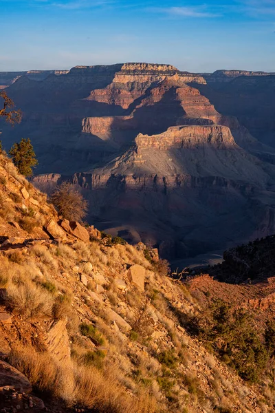 Shadows Dance On the North Rim Of The Grand Canyon At Sunrise from the South Kaibab Trail