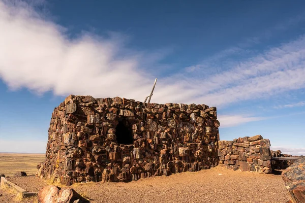 Ancient Agate House Stands Alone Petrified Forest National Park — Stock fotografie