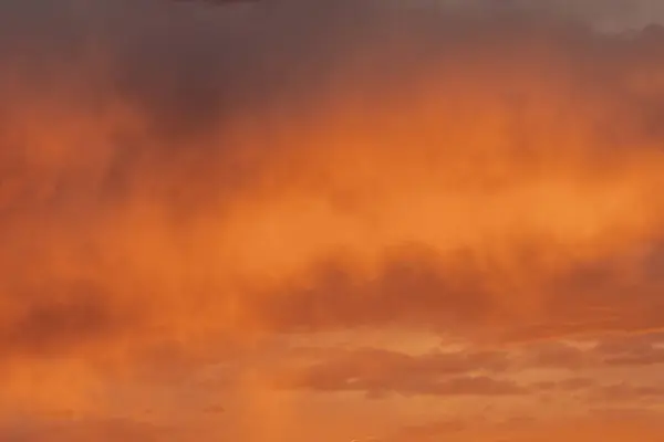 Puffy Orange Clouds Reflect Sunset Light Great Sand Dunes National — Stock Photo, Image