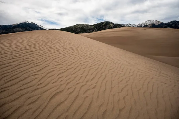 Ripples Surface Brown Dune Great Sand Dunes National Park —  Fotos de Stock