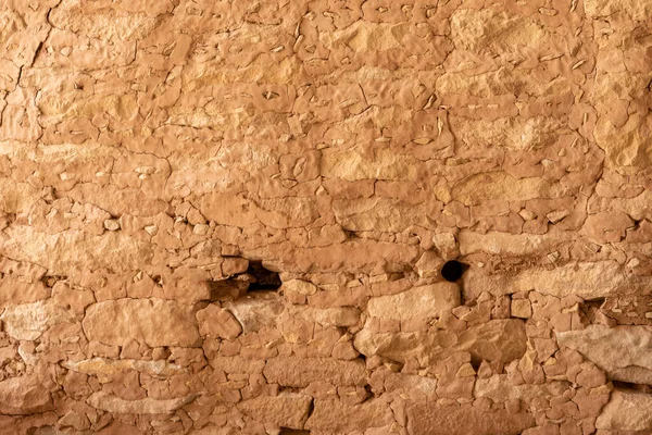 Tiny Holes Ladders Cliff Dwelling Wall Mesa Verde National Park — Foto de Stock