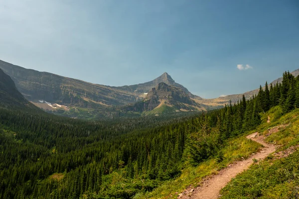 Mount Morgan Towers Pitamakan Pass Trail Two Medicine Glacier National — Foto de Stock