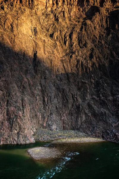 Soft Morning Light Hits Wall Colorado River — Stockfoto