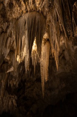 Looking Up At The Chandelier In The Big Room in Carlsbad Caverns National Park