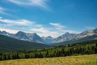 Mountain Range Above The Cut Bank Area of Glacier National Park