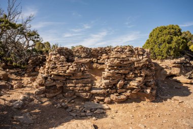 Remains of An Old Home On Top of Aztec Butte in Canyonlands National Park