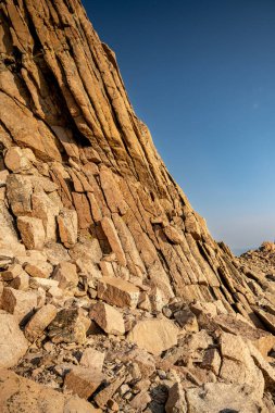 Steep Cliff of Rock along the Keyhole Route toward Longs Peak in Rocky Mountain National Park