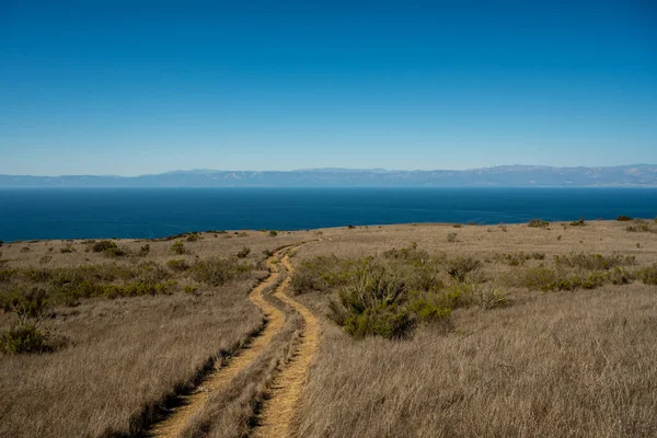 Two Track Trail Cliffs Santa Cruz Island Channel Islands — Stockfoto