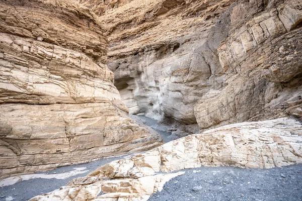 Trail Winding White Walls Mosaic Canyon Death Valley — Photo