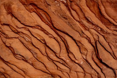 Canyonlands Ulusal Parkı 'nda Kum Taşı Dalgalanması Dokuları Yatay Arkaplan Resmi