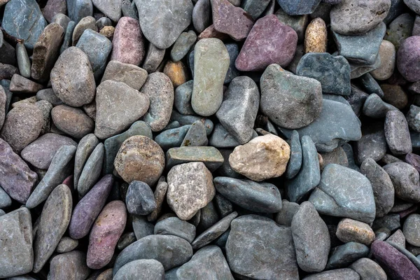 Stone Texture Vanaf Het Strand Bij Two Medicine Glacier National — Stockfoto