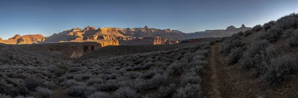 Panorama Del Tonto Trail Cutting Grand Canyon National Park — Foto Stock