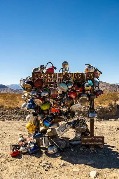 Death Valley National Park Spojené Státy Americké Únor 2021 Teakettle — Stock fotografie