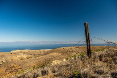 Channel Adaları Ulusal Parkı 'ndaki Santa Cruz Adası' ndaki Eski Çit Postası