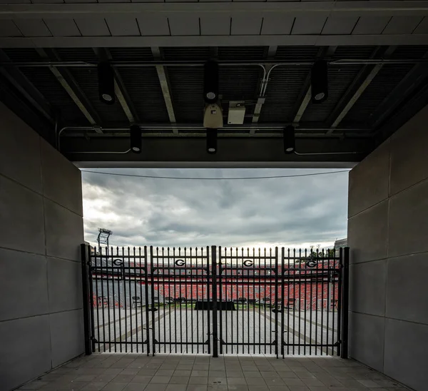 Athens Usa Oktober 2021 Sanford Stadium Entry Gate Resultattavla — Stockfoto