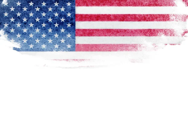 Bandera Grunge Usa Bandera Americana Con Textura Grunge — Foto de Stock