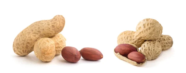 Dried Peanuts White Background — Stock Photo, Image