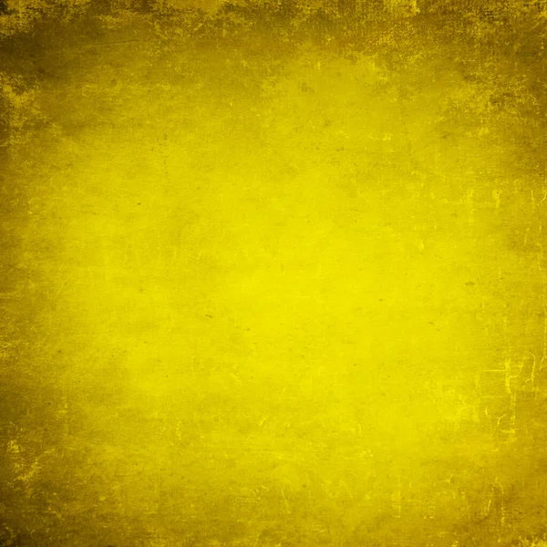 Parede Grunge Amarelo Para Fundo Textura — Fotografia de Stock