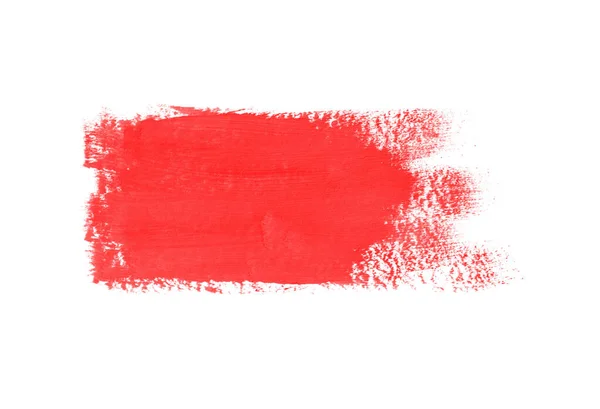 Aquarela Vermelha Abstrata Sobre Fundo Branco — Fotografia de Stock