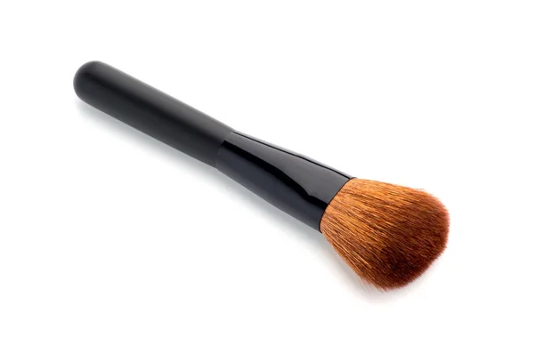 Make Blusher Pennello Polvere Isolato Sfondo Bianco — Foto Stock