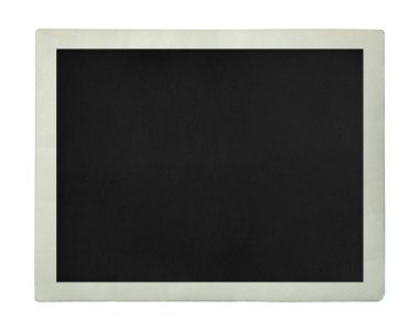 Boş eski fotoğraf beyaz üzerine izole