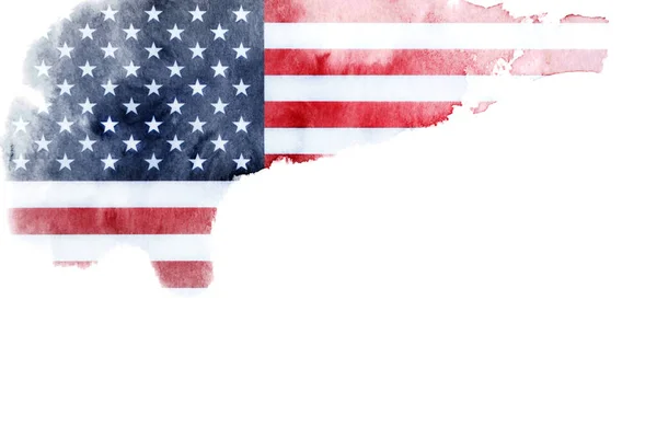 Flagge Der Usa Pinselstrich Hintergrund — Stockfoto