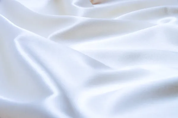 White Satin Fabric Background — Stock Photo, Image