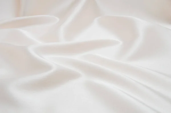 Λευκό Σατέν Ύφασμα Φόντο — Φωτογραφία Αρχείου