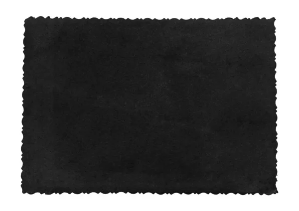 Черный Бумажный Фон Фото Изолированы Белом — стоковое фото