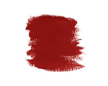 Beyaz arkaplanda soyut kırmızı suluboya.