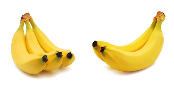 Bananas Fundo Branco — Fotografia de Stock