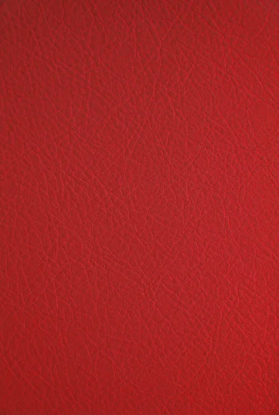 Textura Fundo Couro Vermelho — Fotografia de Stock