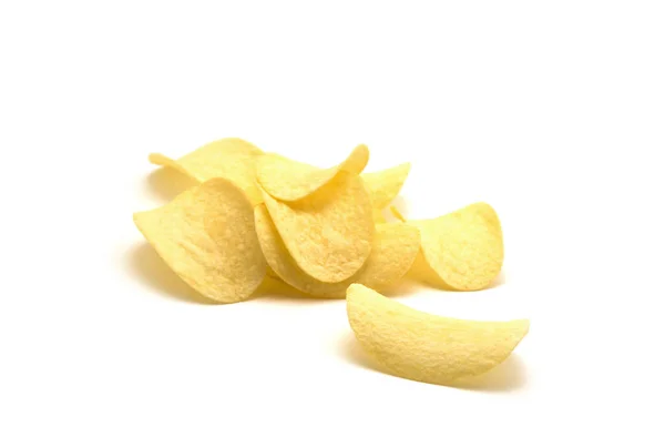 Batatas Fritas Isolado Fundo Branco — Fotografia de Stock