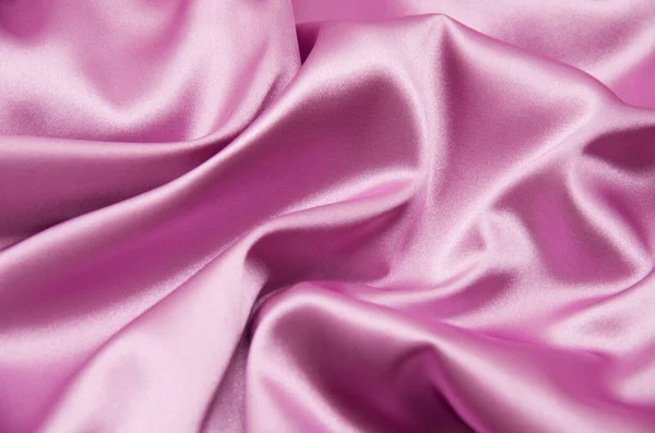 Liso Elegante Cetim Rosa Pode Usar Como Fundo — Fotografia de Stock