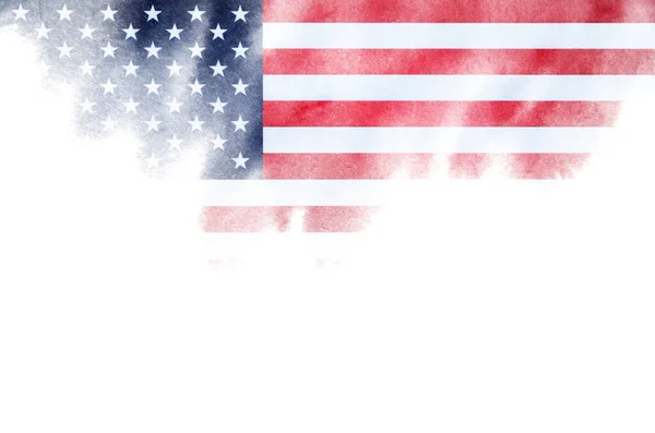 Flaga Usa Tle Pociągnięcia Pędzla — Zdjęcie stockowe